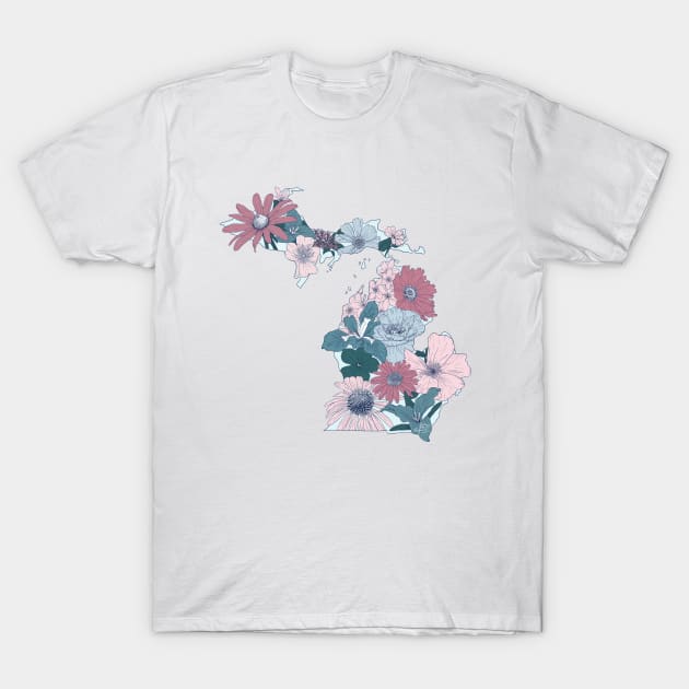 Michigan Native Flowers T-Shirt by sandekel